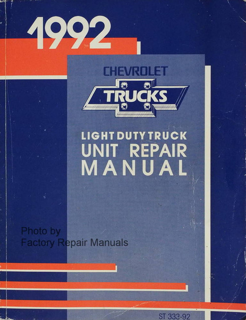1992 Chevrolet Light Duty Truck Unit Repair Manual