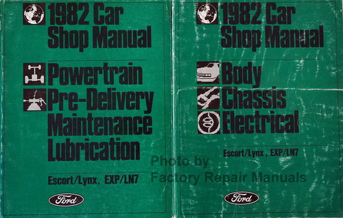 1982 Ford Escort, EXP Mercury Lynx LN7 Shop Manual Volume 1, 2