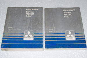 1987 Mitsubishi Galant Service Manual Volume 1, 2