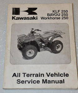 2003 KAWASAKI BAYOU WORKHORSE 250 KLF250-A1 Factory Shop Service Repair Manual