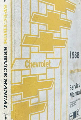 1988 Chevy Spectrum Shop Manual