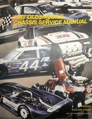 1988 Oldsmobile Firenza Cutlass Calais Chassis Service Manual 1987 Calais Quad 4