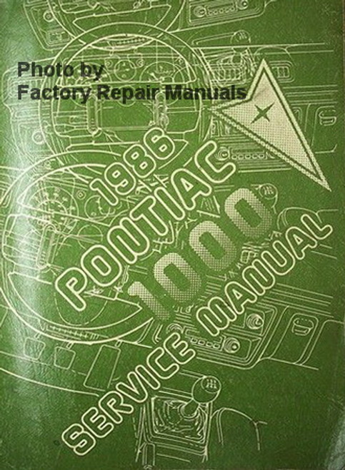 1986 Pontiac 1000 Service Manual