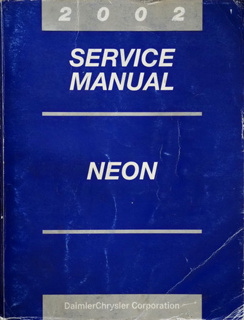 2002 Neon Service Manual 