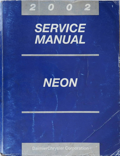 2002 Dodge Neon Service Manual 