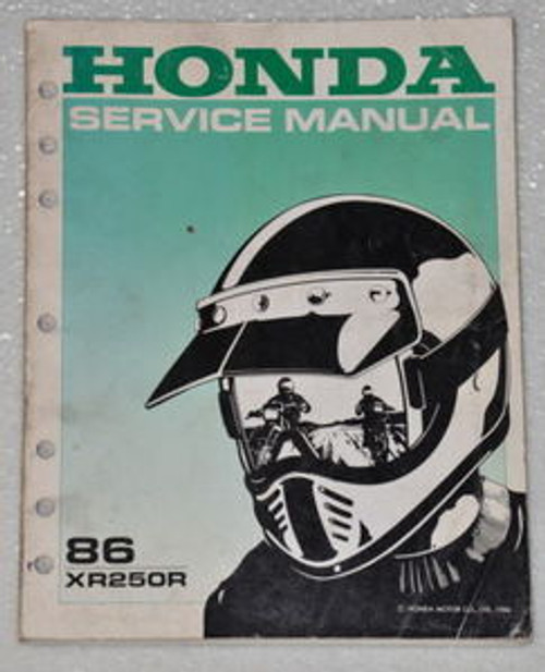 1986 Honda XR250R Service Manual 