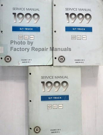 Service Manual 1999 S/T Truck Chevrolet S10 Blazer GMC S15 Sonoma Jimmy Envoy Oldsmobile Bravada Volume 1, 2, 3