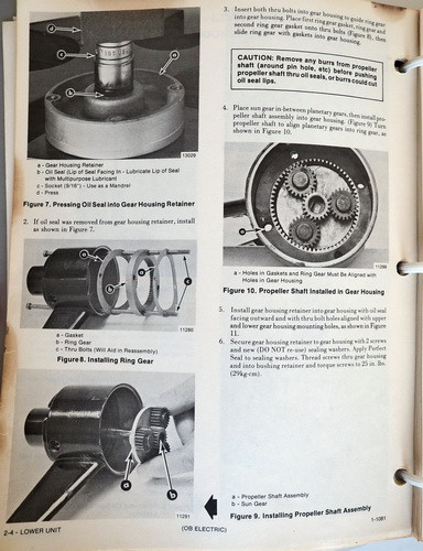 Mercury Electric Outboard TM DM RC Service Manual 