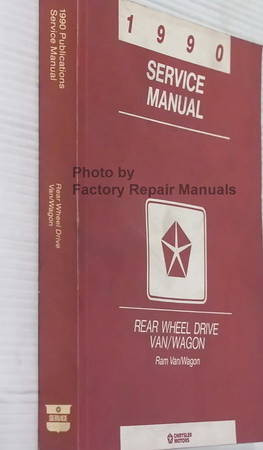 1990 Service manual Dodge Rear Wheel Drive Van/Wagon Ram Van/Wagon Spine View