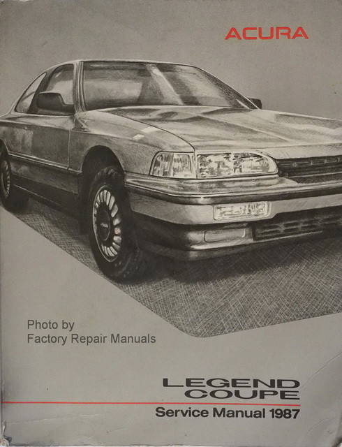 1987 Acura Legend Coupe Service Manual