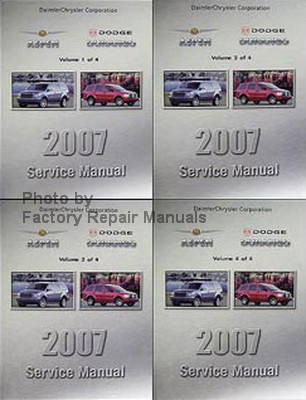 2007 Service Manual Chrysler Aspen Dodge Durango Volume 1, 2, 3, 4