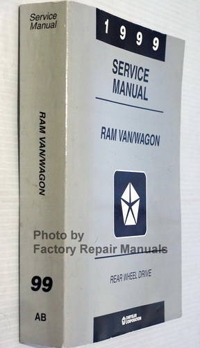 1999 Dodge Ram Van/Wagon Rear Wheel Drive Service Manual Spine View
