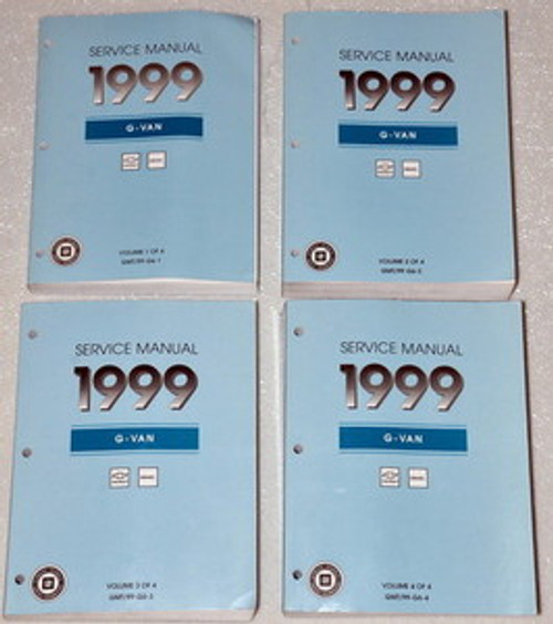 Service Manual 1999 G Van Chevrolet Express GMC Savana Volume 1, 2, 3, 4