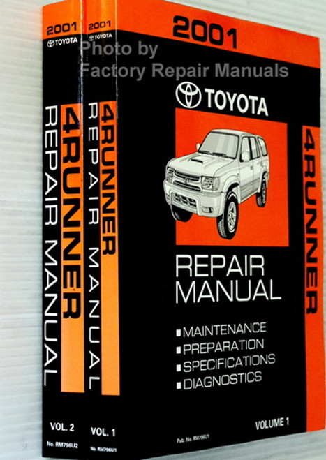 2001 Toyota 4Runner Repair Manuals Spine View
