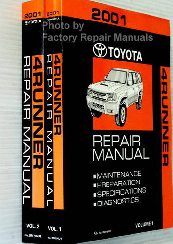 2001 Toyota 4Runner Repair Manuals Spine View