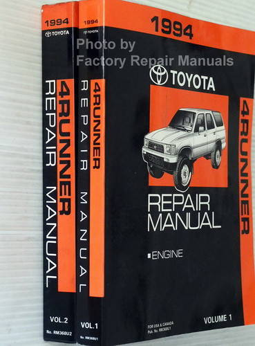 1994 Toyota 4Runner Factory Repair Manuals Spine View