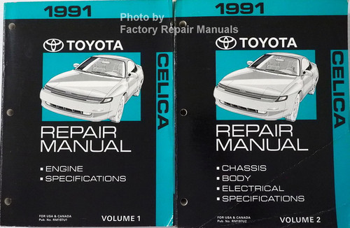 1991 Toyota Celica Repair Manuals Volume 1, 2