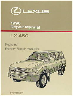 1996 LEXUS LX450 Factory Repair Manual