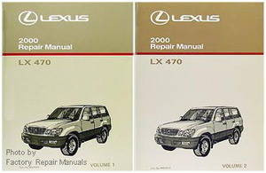 2000 Lexus LX470 Original Factory Shop Service Repair Manual 2 Volume Set LX 470