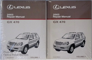 2003 Lexus GX470 Original Factory Shop Service Repair Manual 2 Volume Set GX 470