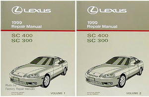 1999 LEXUS SC400 SC300 Original Factory Shop Service Repair Manual Set SC 400 300