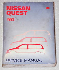 1993 Nissan Quest Service Manual