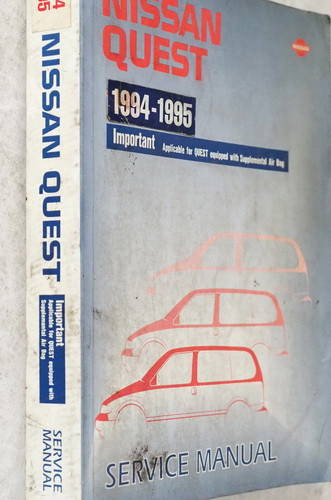 1994-1995 Nissan Quest Service Manual