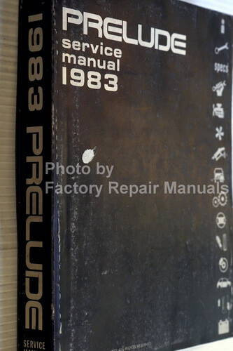 1983 Honda Prelude Service Manual 