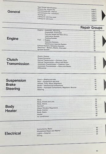 1978 1979 Audi 5000 5000S Service Manual 2nd Edition