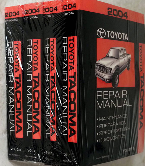 2004 Toyota Tacoma Repair Manual Books 1, 2, 3, 4
