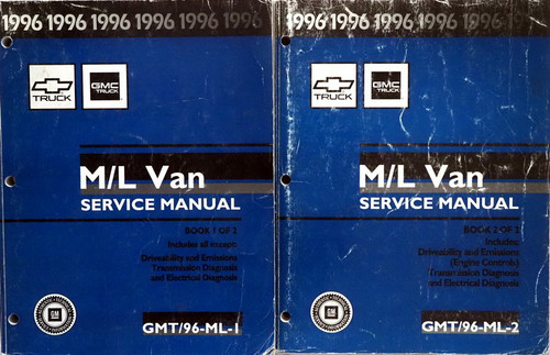 1996 Chevrolet GMC M/L Van Service Manual Volume 1, 2