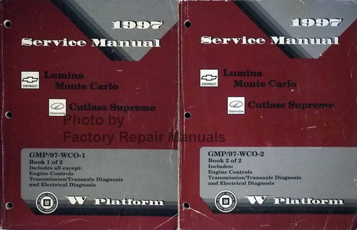 1997 Cutlass Supreme, Monte Carlo and Lumina Factory Shop Service Manual Volume 1, 2