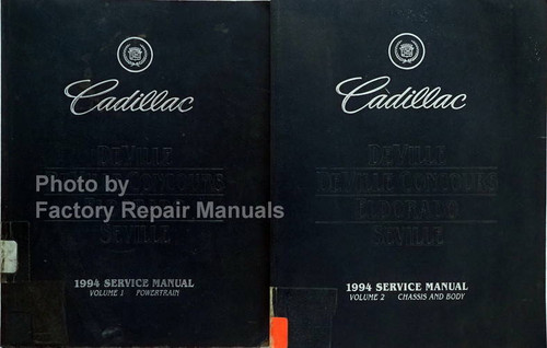 1994 Cadillac DeVille, Concours, Eldorado, Seville Service Manual Volume 1, 2