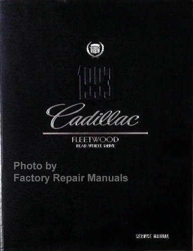 1993 Cadillac Fleetwood Rear Wheel Drive Service Manual