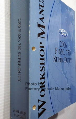 Workshop Manual Ford 2006 F-650, 750 Super Duty Spine View
