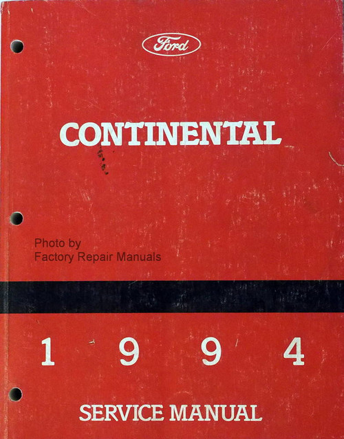 1994 Continental Service Manual