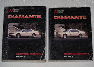 1998 Mitsubishi Diamante Factory Shop Service Repair Manual Set