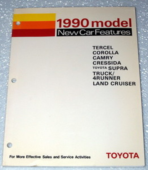 1990 Toyota New Car Features Catalog