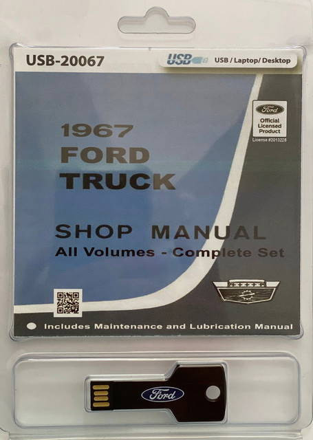 1967 Ford Truck Shop Manual on USB