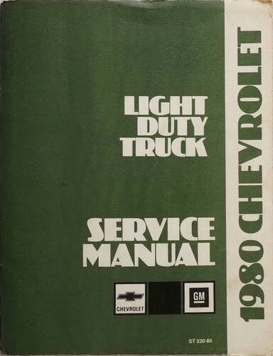 1980 Chevy Light Duty Truck Service Manual