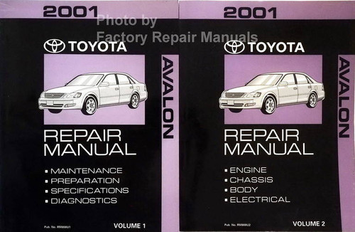2001 Toyota Avalon Repair Manual Volume 1 and 2