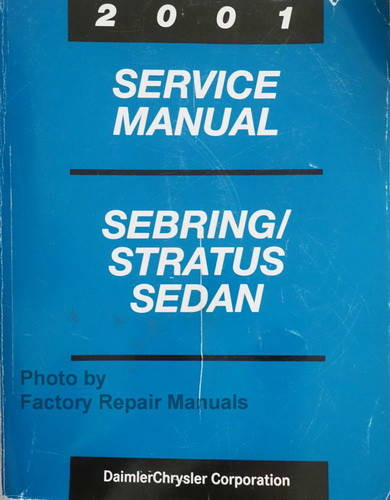 2001 Service Manual Sebring/Stratus Sedan