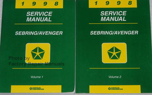 1998 Service Manual Sebring/Avenger Volume 1 and 2