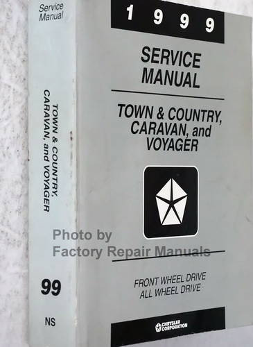 1999 Town & Country, Caravan and Voyager Service Manual Spine View