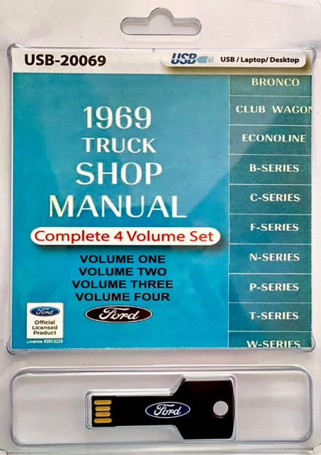 1969 Ford Truck Shop Manual on USB