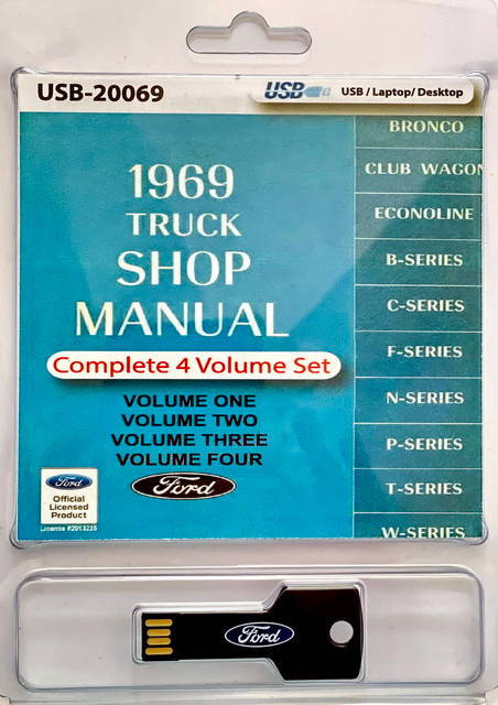 1969 Ford Truck Shop Manual on USB