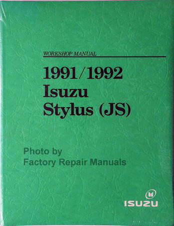 1991/1992 Isuzu Stylus (JS) Workshop Manual