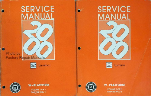 2000 Chevy Lumina Factory Service Manual Set Original Shop Repair