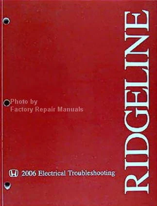 2006-2008 Honda Ridgeline Electrical Troubleshooting Manual