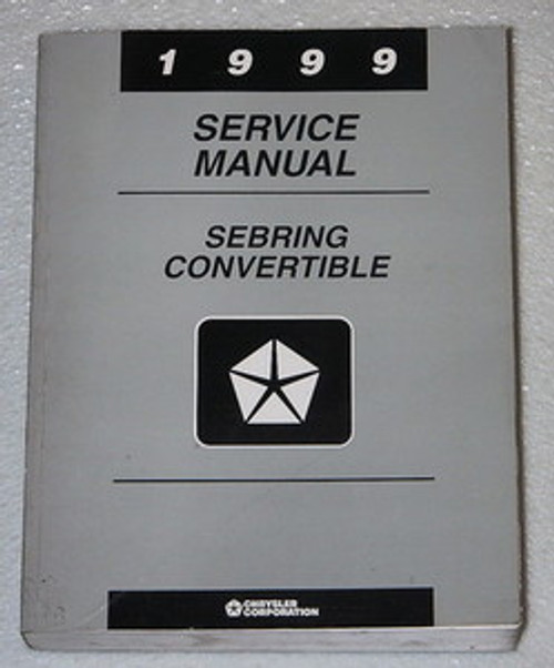 1999 Chrysler Sebring Convertible Service Manual